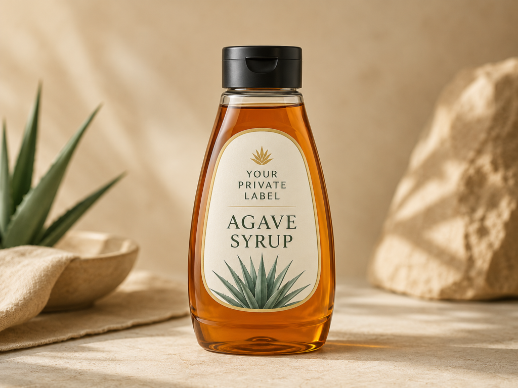 Private Label Erythritol - Premium Agave Syrup Private Label Bottle for European private label food manufacturing and B2B supply